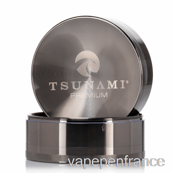 Tsunami 3,9 Pouces 4 Pièces De Broyeur Supérieur Enfoncé En Bronze à Canon (100 Mm) Stylo Vape